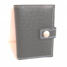 Roots black leather card or ID case unused pre-owned unisex ll3269