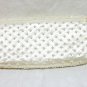 La Regale evening bag white satin beads sequins hand made bridal vintage ll3295