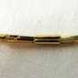 Briar collar bar, stay, clip, gold tone Greek key motif vintage l3369