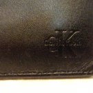 CK Calvin Klein man's wallet breast pocket bifold lambskin leather checkbook unused vintage ll3421