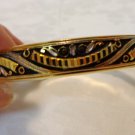 Damasquinado de Toledo hinged bangle bracelet vintage ll3425