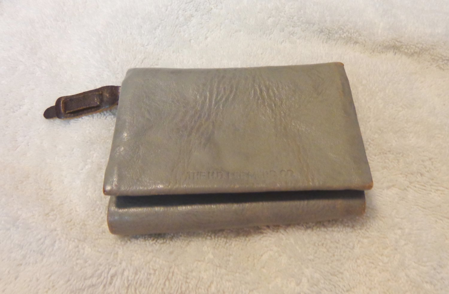LEE sporty trifold wallet unisex gray brown fits in a pocket excellent vintage ll3438