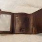 LEE sporty trifold wallet unisex gray brown fits in a pocket excellent vintage ll3438