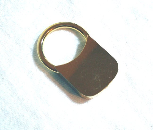 Barlow blank gold plated key ring gift boxed ll1420