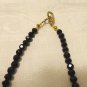 Dichroic and mixed bead necklace neutral tones handmade 24 inches springring clasp ll3516
