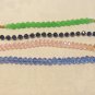 4 Handmade bead bracelets faceted crystal beads glass Lucite decorative clasps perfect ll3521