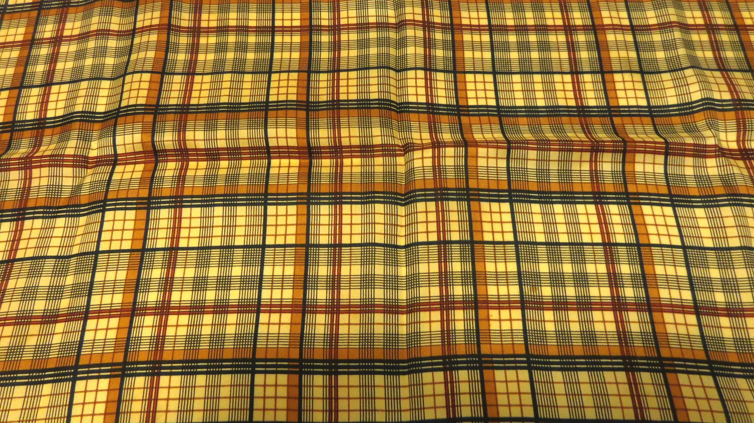 Echo plaid scarf silk and chinon 23 inches square beige, brown, burgundy, black unused ll3541