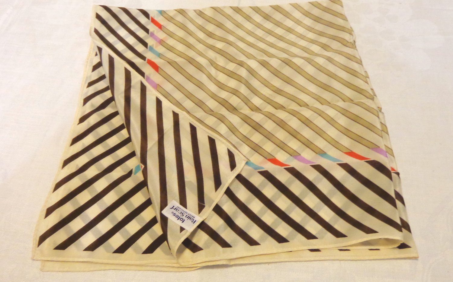 Totes rain scarf silk water repellant vintage ll3552