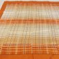 Copper and white square scarf acetate excellent vintage 27 inches ll3558