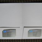 100  6 x 9 White Coated Presentation Pocket Folders