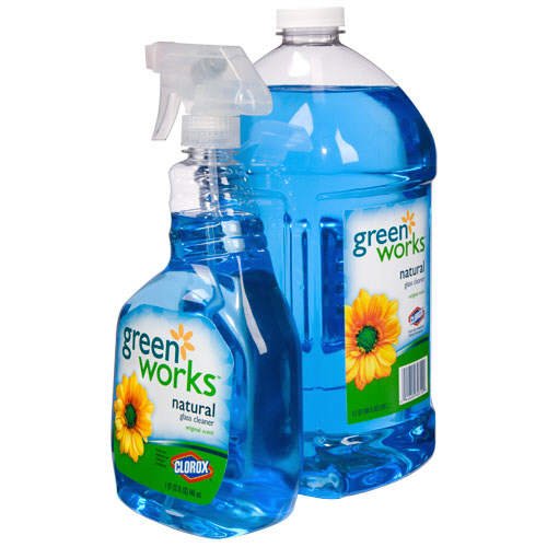 Green Works® Glass Cleaner 100oz + 32oz Spray Bottle