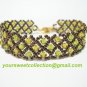 Swarovski Crystal Green Brown Bracelet Bangle FREE SHIPPING !!