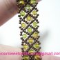 Swarovski Crystal Green Brown Bracelet Bangle FREE SHIPPING !!