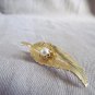 Pearl in Leaf Vintage Pin