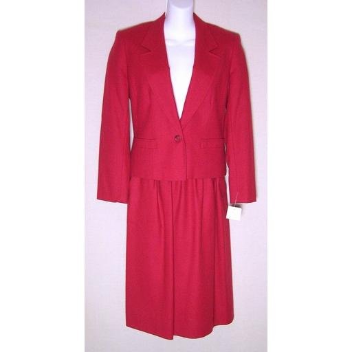 NEW Gorgeous Red PENDLETON Skirt Suit- 6P/ 8P