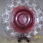 Cake plate-clear and ruby