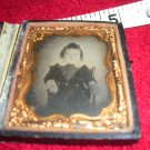 Cased Daguerreotype  Photo of Young Boy with Ringlets Child
