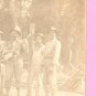 RPPC Railroad Crew or Road Crew Guy Playing Air Guitar Unused AZO 1904-1918 Postcard