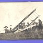RPPC Wreck Sparling Cruiser Airplane Belleville IL AZO Postcard