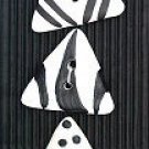 Handmade & Painted ceramic Buttons : L277
