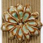 Handmade & painted button ceramic:  L520