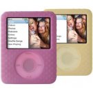 Belkin Textured Silicone Sleeve Case iPod nano 3G 3rd Generation 4GB/8GB Video Yellow Pink (2 Pack)