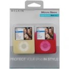 Belkin Silicone Sleeve Case iPod nano 3G 3rd Generation 4GB/8GB Video Yellow Pink White (2 Pack)