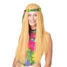 Long Blonde Costume Wig Go-Go Girl Disco Hippie