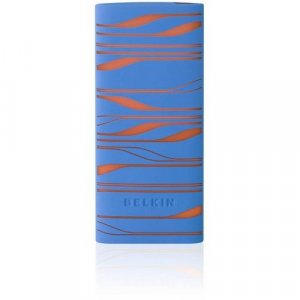 Belkin Sonic Wave Two-Tone Silicone Sleeve Case for iPod nano 4G 8GB/16GB Video Blue F8Z379-BLO