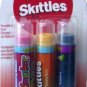 Bonne Bell Lip Smacker Skittles 3 Tubes Strawberry Starfruit, Banana Berry and Raspberry