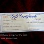 gift certificate $50USD