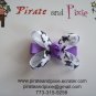 White/Black Skulls Hair Bow