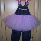 Lavender tutu overalls