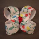 Holiday lights hair bow