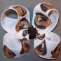 Brown Puppy hair bows