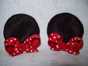 Mouse Ears hair clips