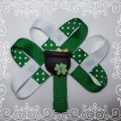 Braided Shamrock hair clip