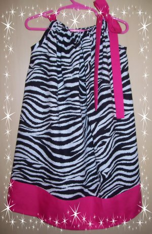 Zebra pillowcase dress
