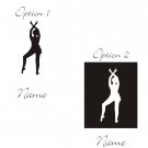 Personalized Cielo Ballerina Wall Vinyl Decals Art Graphics Stickers