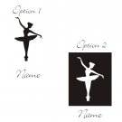Personalized Emma Ballerina Wall Vinyl Decals Art Graphics Stickers