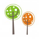 Couple Trees Wall Vinyl Decals Art Graphics Stickers