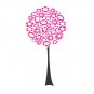 Flower Tree Wall Vinyl Decals Art Graphics Stickers