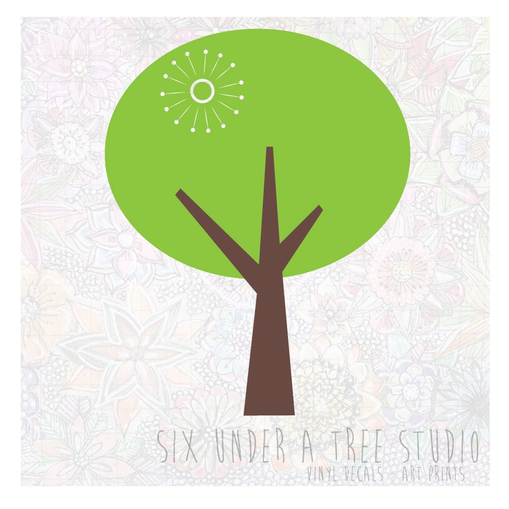 Tree No.1 Wall Vinyl Decals Art Graphics Stickers