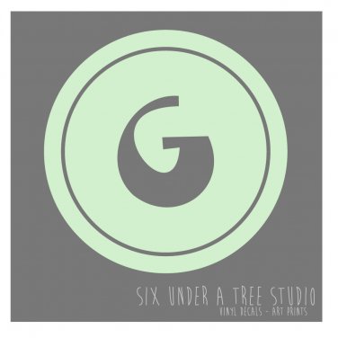Monogram III Wall Vinyl Decals Art Graphics StickersII