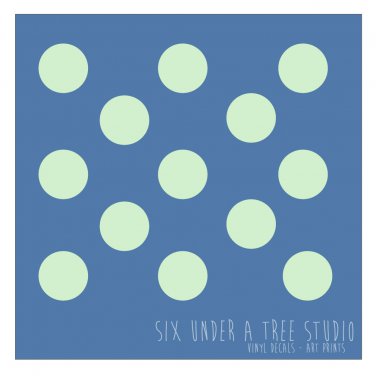 48 Polka Dots Wall Vinyl Decals Art Stickers
