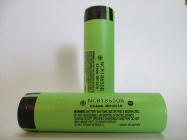 Panasonic NCR18650B 3400mA Li-ion Rechargeable Original Batteries 2Pcs with Case