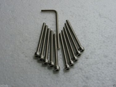 M4 x 45mm Socket Cap Screws Fully Threaded 10Pcs Free Allen key