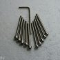 M4 x 45mm Socket Cap Screws Fully Threaded 10Pcs Free Allen key