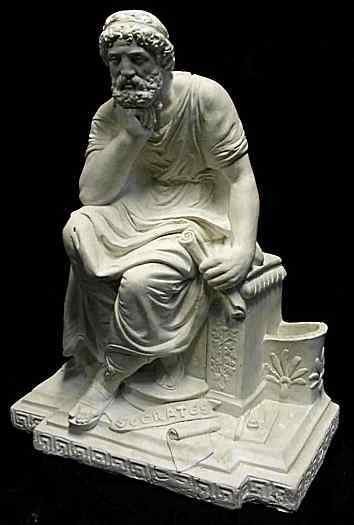 Ancient Greek Philosopher Socrates Statue Home Sculpture