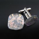 Clear & glittery cufflinks